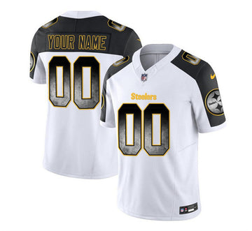 Custom Pittsburgh Steelers white Untouchable jersey