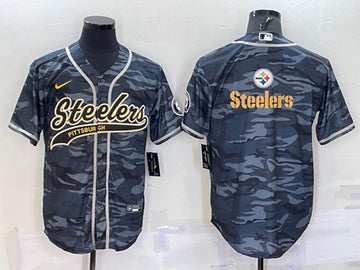 Blank Gray Pittsburgh Steelers camo Camo jersey