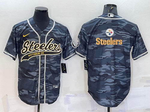 Blank Gray Pittsburgh Steelers camo Camo jersey