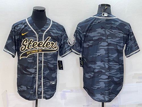 Blank Gray Pittsburgh Steelers camo Camo jersey