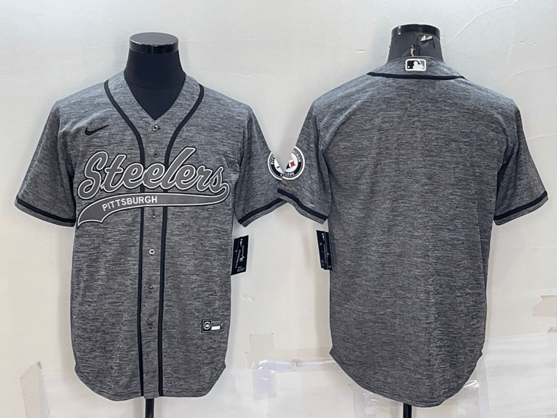 Custom Pittsburgh Steelers grey jersey