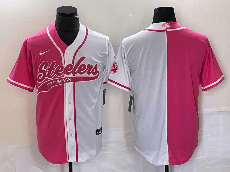 Custom Pittsburgh Steelers pink jersey