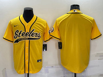 Custom Pittsburgh Steelers yellow jersey