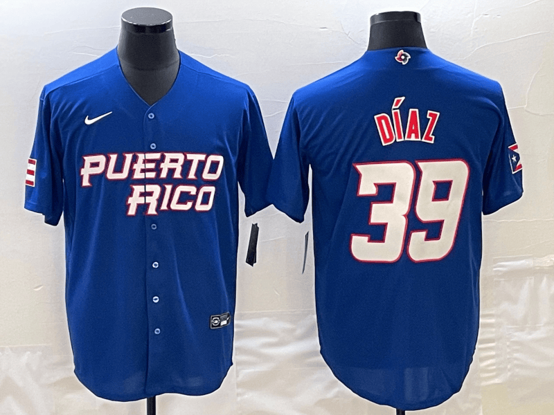 Edwin Díaz Puerto Rico Baseball royal Classic jersey