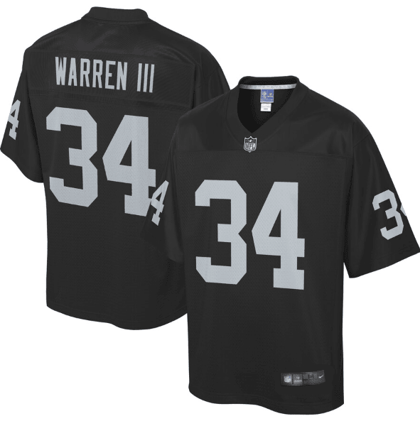 Chris Warren III Las Vegas Raiders black Vapor jersey