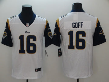 Jared Goff Los Angeles Rams white Vapor jersey