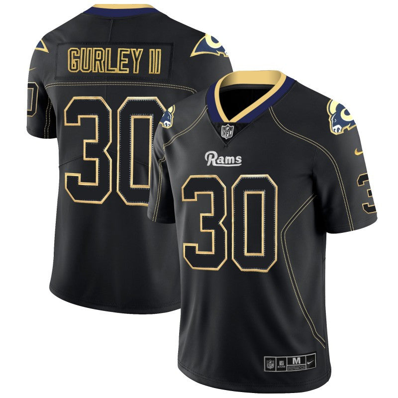 Todd Gurley II Los Angeles Rams black Color Rush jersey