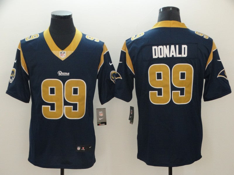 Aaron Donald Los Angeles Rams navy Vapor jersey
