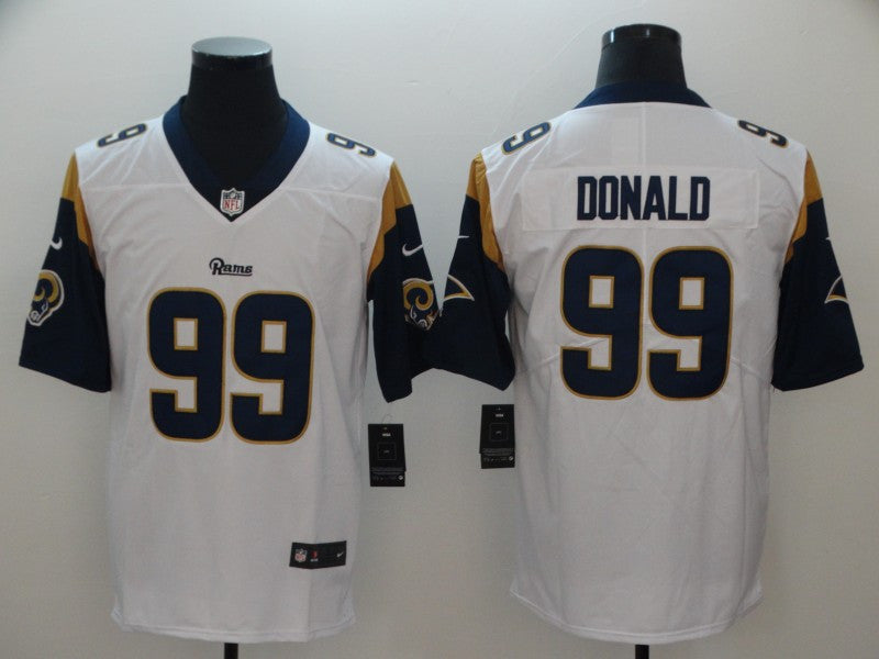 Aaron Donald Los Angeles Rams white Vapor jersey