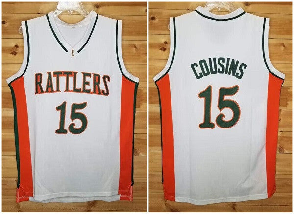 DeMarcus Cousins Florida A&M Rattlers white jersey