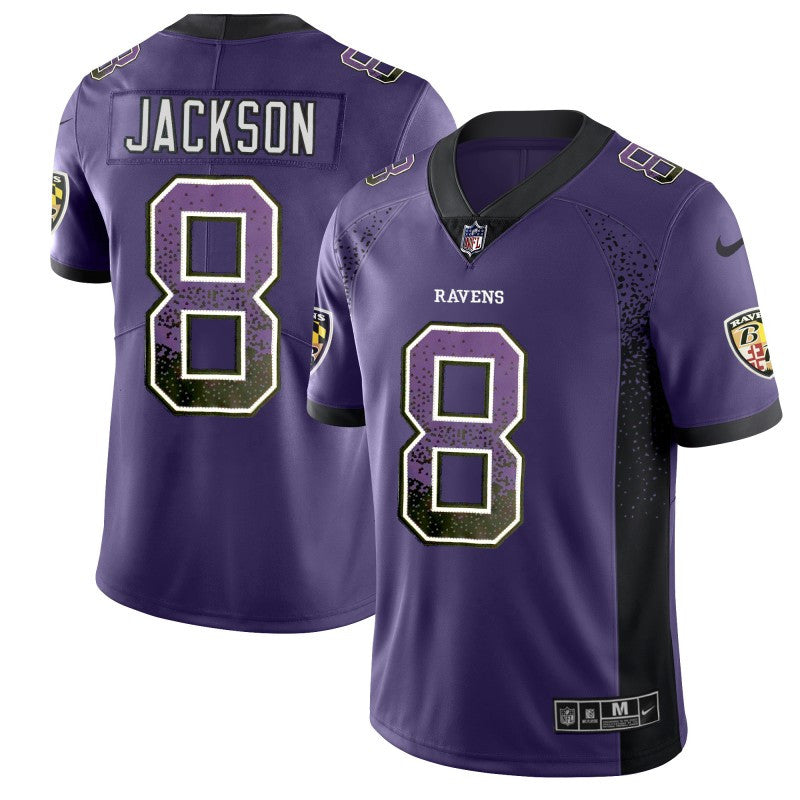 Lamar Jackson Baltimore Ravens purple Color Rush jersey