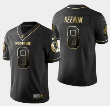 Case Keenum Washington Commanders black jersey
