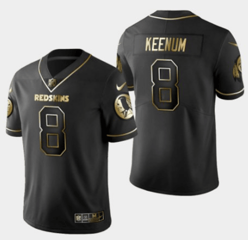 Case Keenum Washington Commanders black jersey