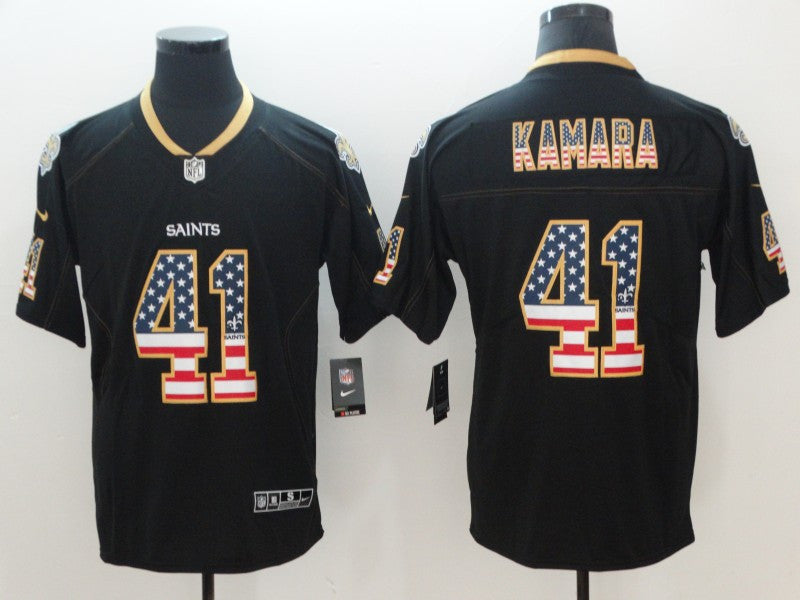 Alvin Kamara New Orleans Saints black Color Rush jersey
