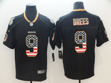 Drew Brees New Orleans Saints black Color Rush jersey