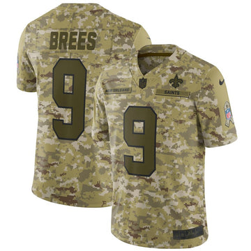 Drew Brees New Orleans Saints camo Salute To Service jersey