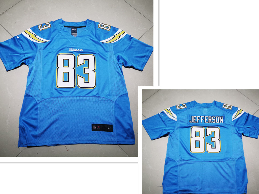 John Jefferson Los Angeles Chargers blue Elite jersey
