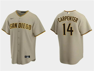 Matt Carpenter San Diego Padres tan jersey