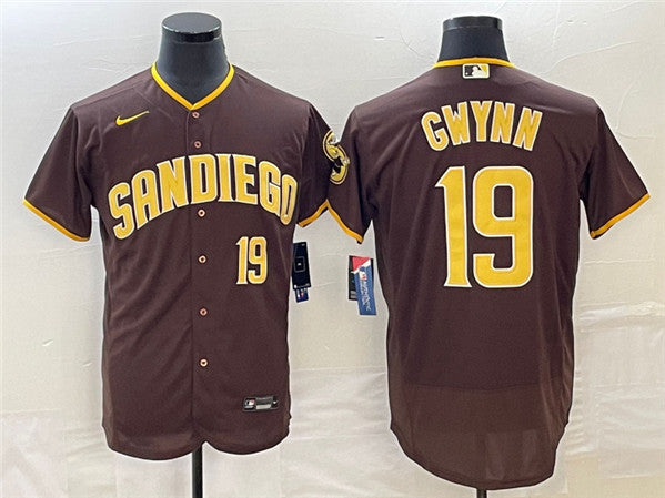 Tony Gwynn Coffee Flex Base With Patch San Diego Padres jersey