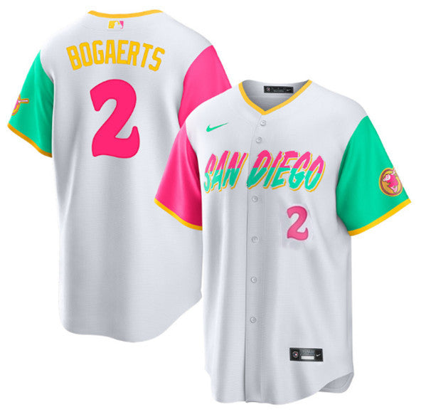 Xander Bogaerts San Diego Padres white City Connect jersey