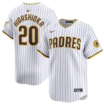 Kyle Higashioka San Diego Padres white Limited jersey