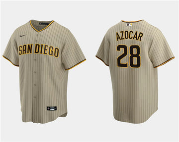 José Azocar San Diego Padres tan jersey