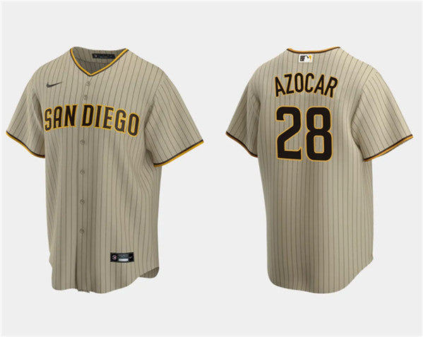 José Azocar San Diego Padres tan jersey