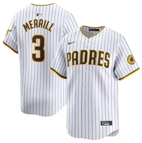 Jackson Merrill San Diego Padres white Limited jersey