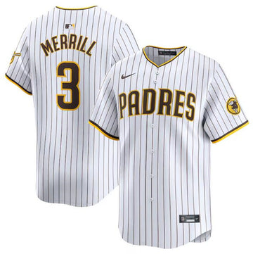 Jackson Merrill San Diego Padres white Limited jersey