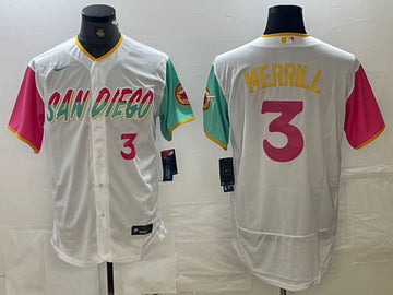 Jackson Merrill San Diego Padres white City Connect jersey