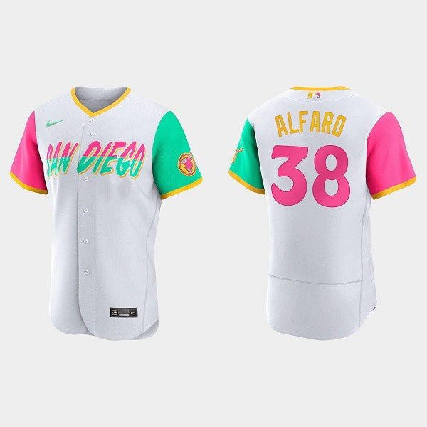 Jorge Alfaro San Diego Padres white City Connect jersey