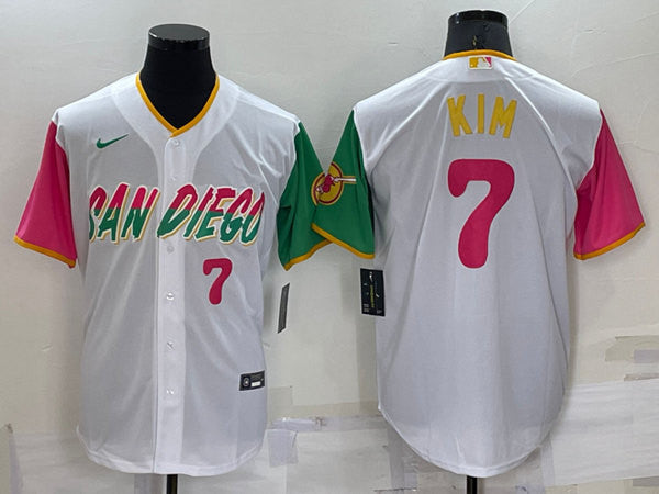 Ha Seong Kim San Diego Padres white City Connect jersey