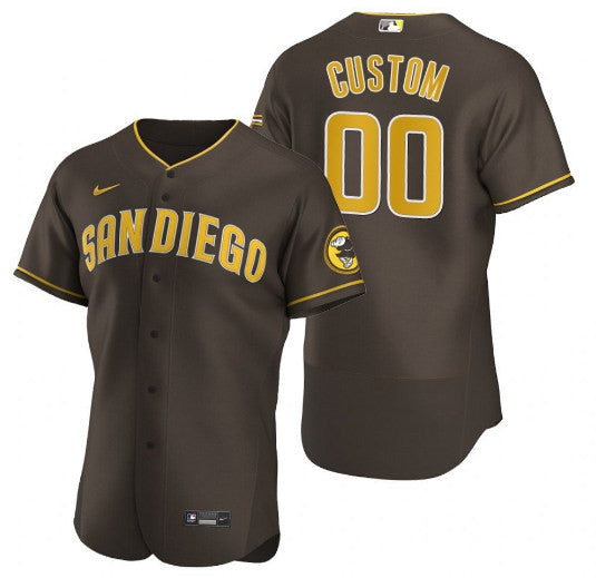 Custom San Diego Padres brown jersey