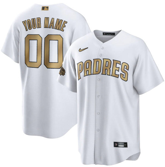 Custom San Diego Padres white All-Star jersey