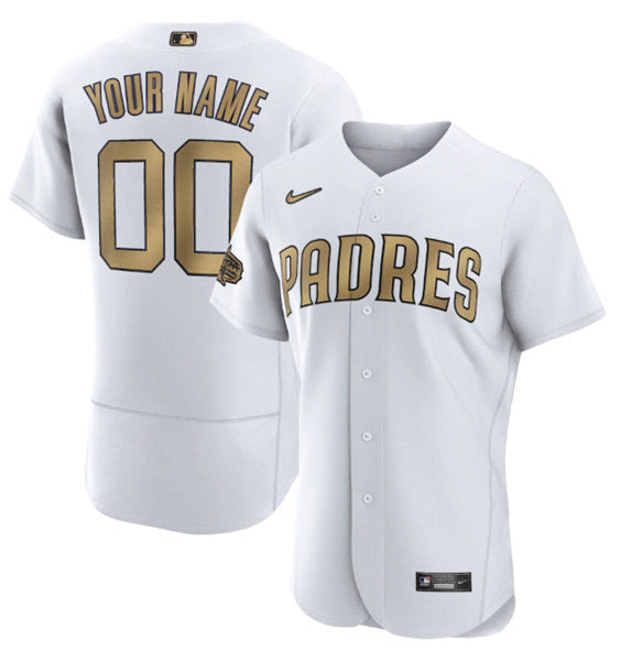 Custom San Diego Padres white All-Star jersey