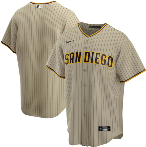 Custom San Diego Padres tan jersey
