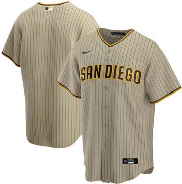Custom San Diego Padres tan jersey