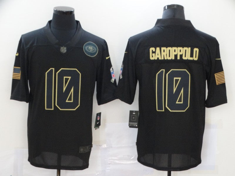 Jimmy Garoppolo San Francisco 49ers black Salute To Service jersey