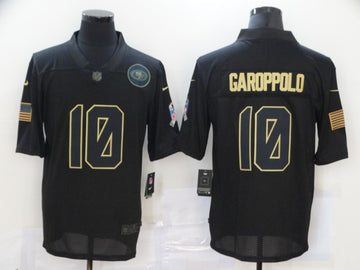 Jimmy Garoppolo San Francisco 49ers black Salute To Service jersey