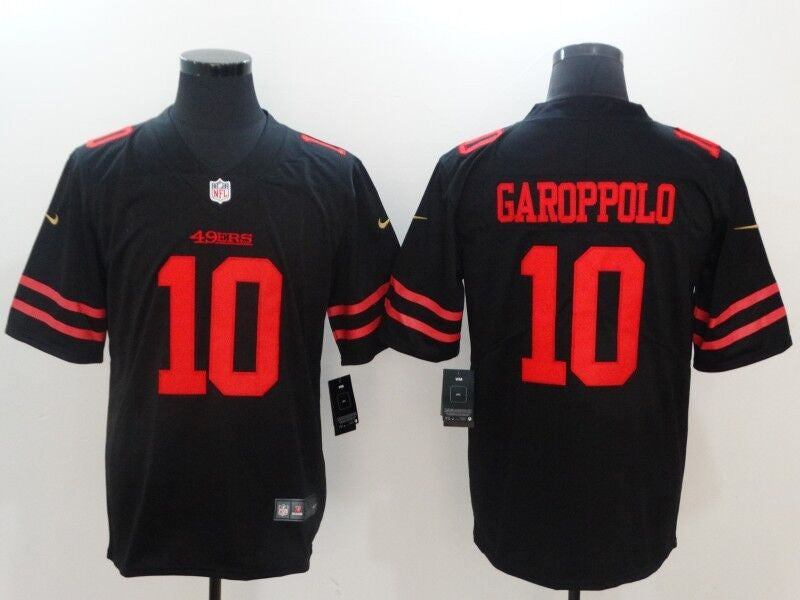 Jimmy Garoppolo San Francisco 49ers black Vapor jersey