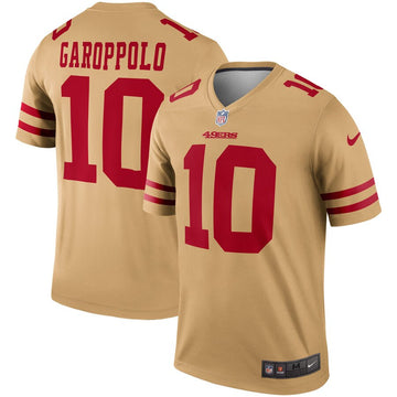 Jimmy Garoppolo San Francisco 49ers gold Inverted Legend jersey