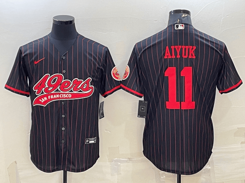 Brandon Aiyuk San Francisco 49ers black jersey