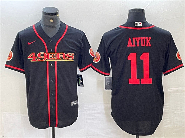 Brandon Aiyuk San Francisco 49ers black jersey