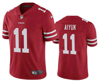 Brandon Aiyuk San Francisco 49ers red Vapor jersey