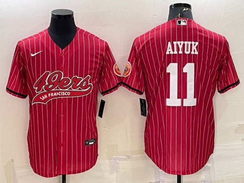 Brandon Aiyuk San Francisco 49ers red jersey