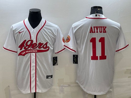 Brandon Aiyuk San Francisco 49ers white jersey