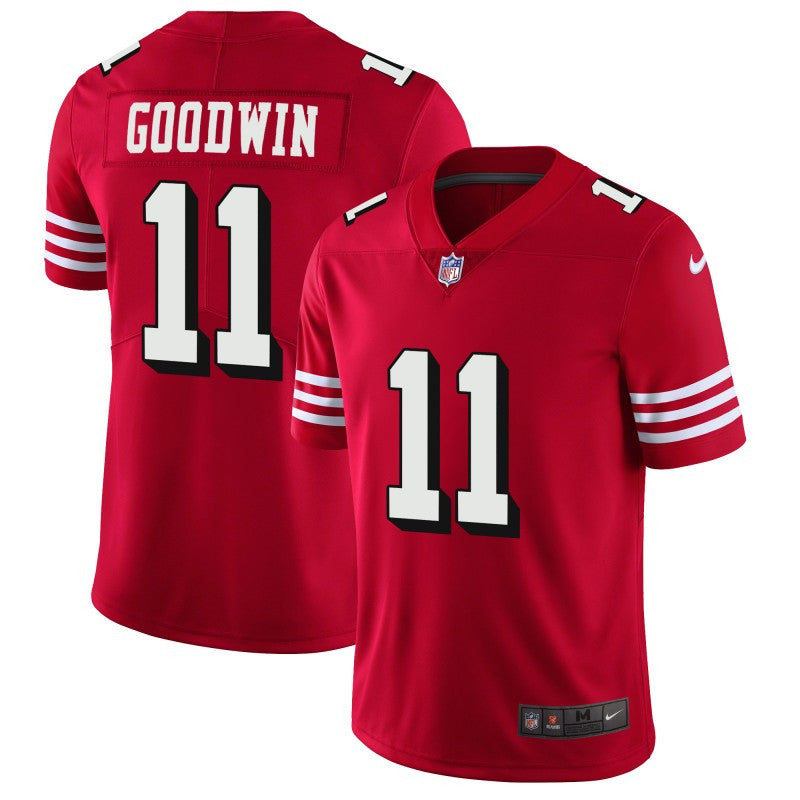 Marquise Goodwin San Francisco 49ers red Vapor jersey