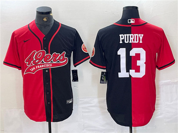 Brock Purdy San Francisco 49ers red Split jersey
