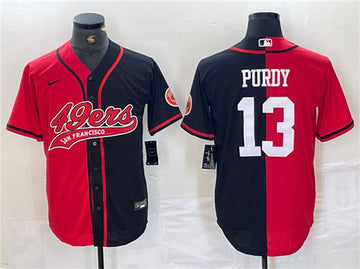 Brock Purdy San Francisco 49ers red Split jersey