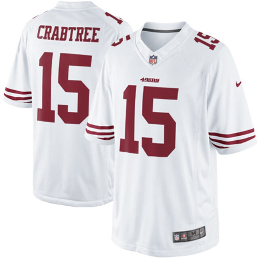 Michael Crabtree San Francisco 49ers white Limited jersey